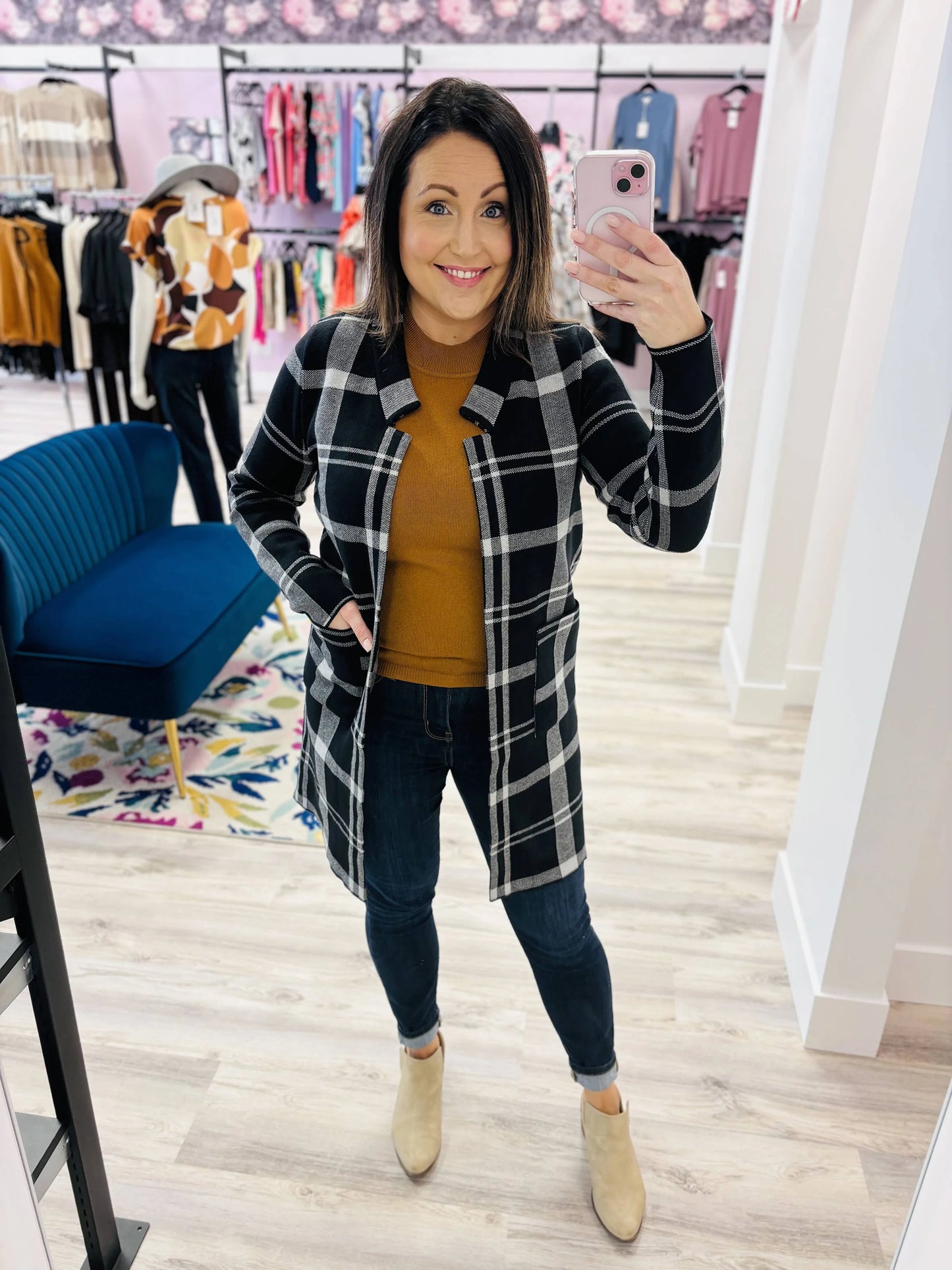 PINK MARTINI Brown Charity Sweater