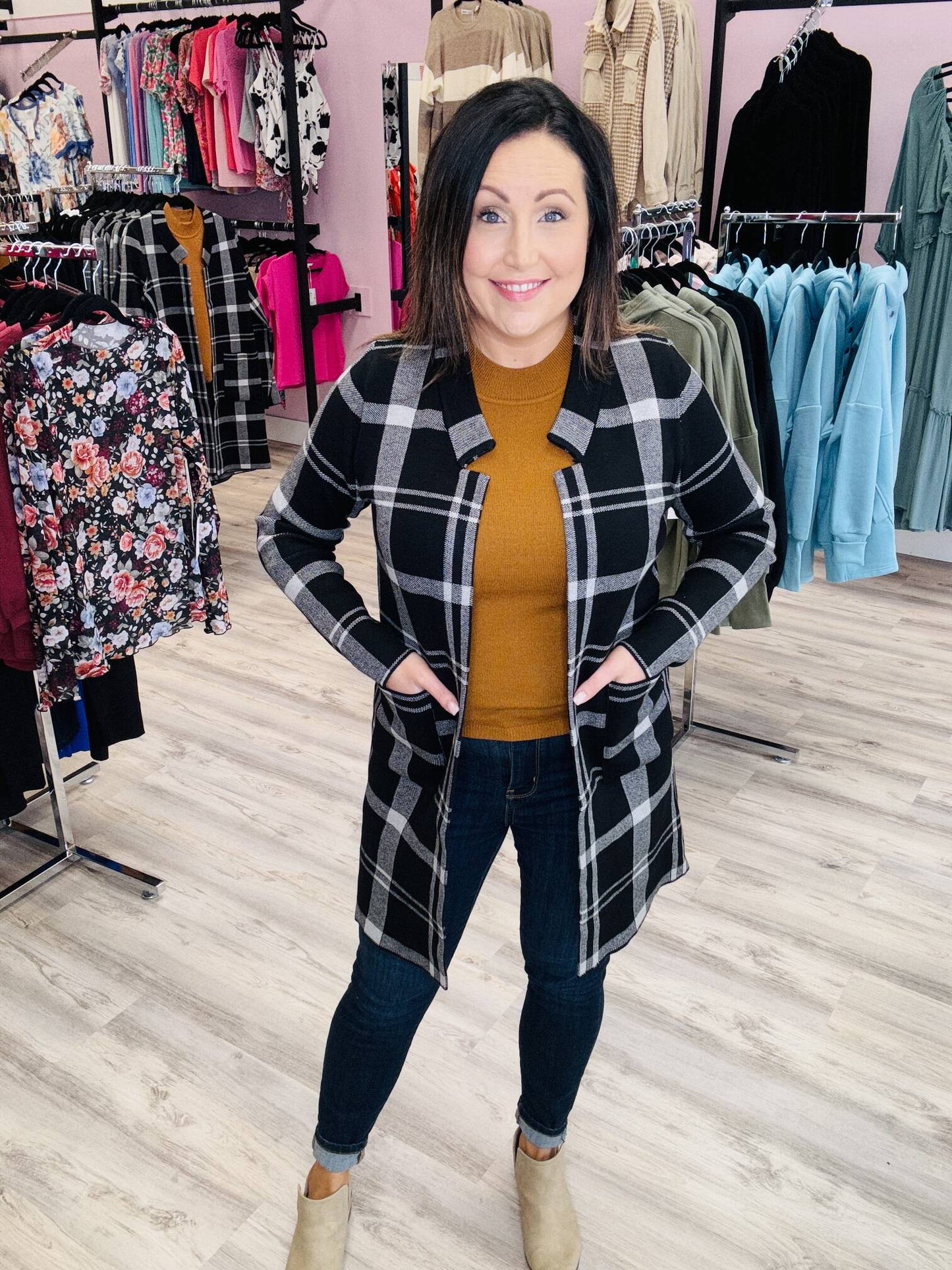 PINK MARTINI Brown Charity Sweater