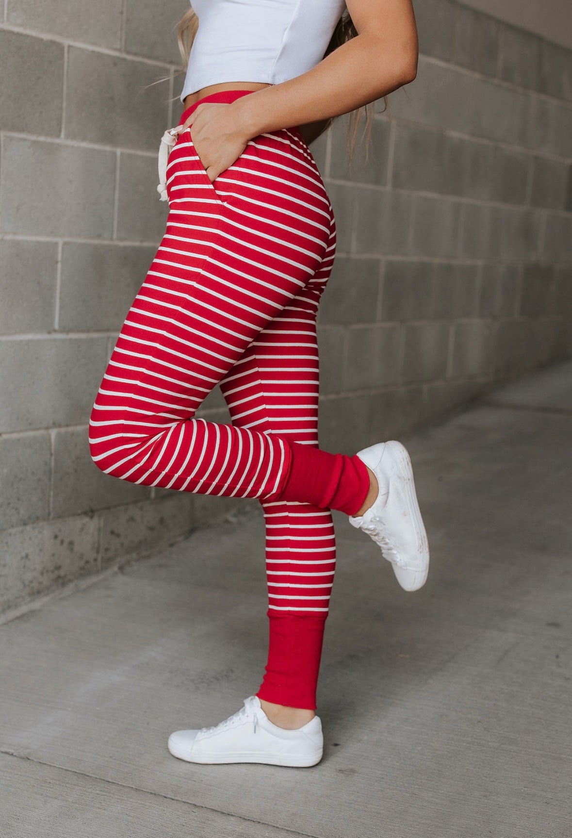 Ampersand Avenue PEPPERMINT STRIPE Joggers