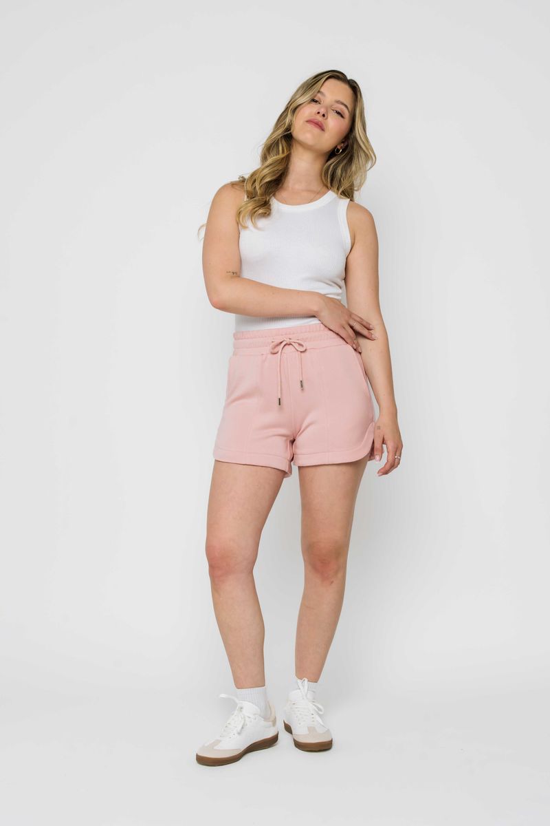 Deena-Luxe Pink Fleece Short ORB