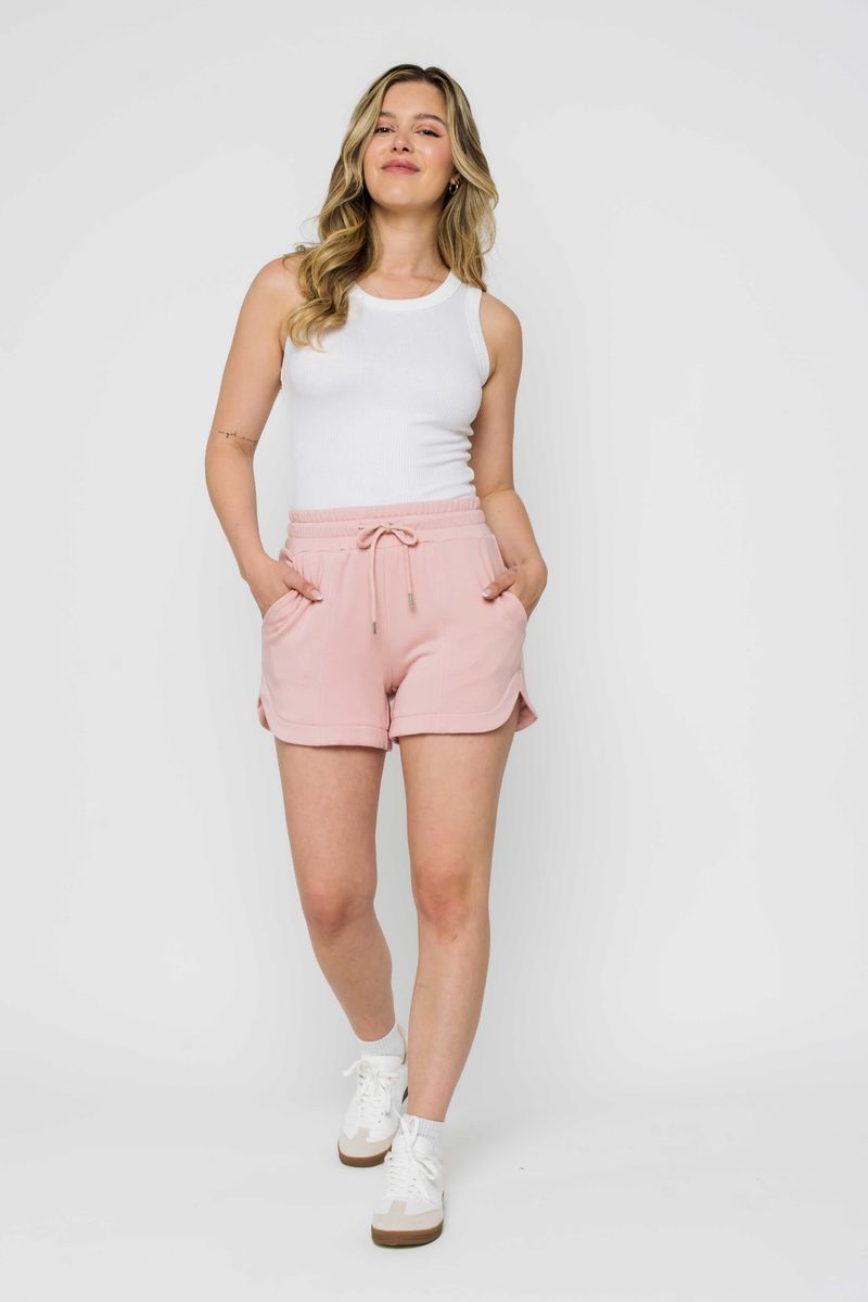 Deena-Luxe Pink Fleece Short ORB