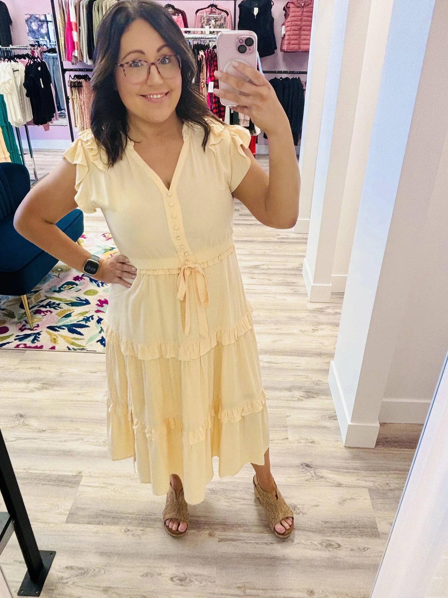 Pink Martini CREAM MARGUERITE Dress