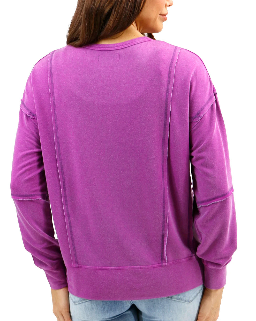 Mineral Washed
Pullover Sweatshirt Boysenberry G&L