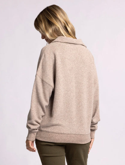 Merrick Sweater Clove Heather Thread & Supply