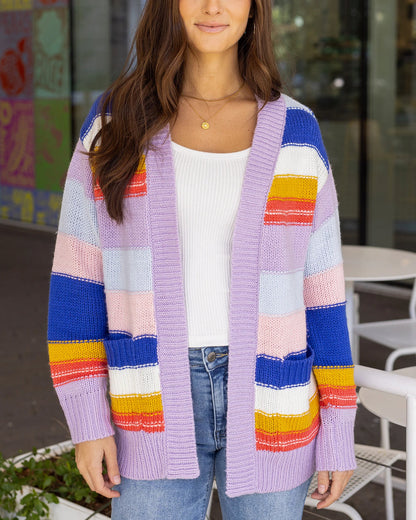 G&L Multi Color Block Cardigan