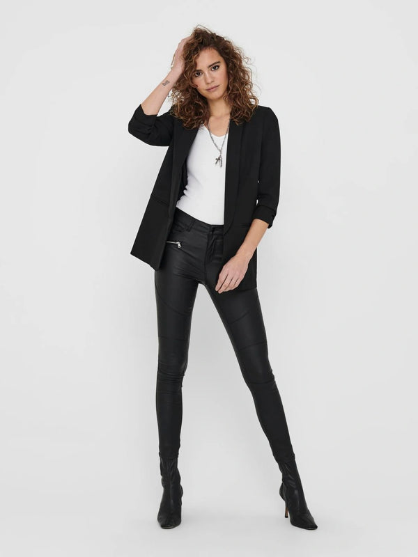 BLACK 3/4 SLEEVED BLAZER By ONLY