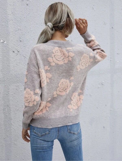 Rose Sweater-Grey