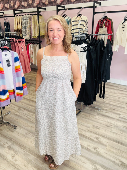 Marilyn-Eyelet Trim Sun Dress ORB