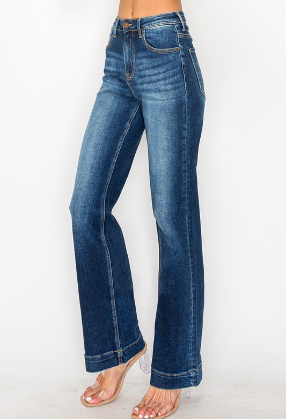 HIGH RISE STRAIGHT JEANS - RISEN JEANS