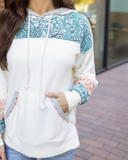 Patchwork Hoodie Ivory G&L