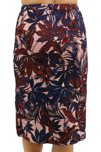 Grace & Lace MOODY FLORAL Satin Midi Floral Skirt