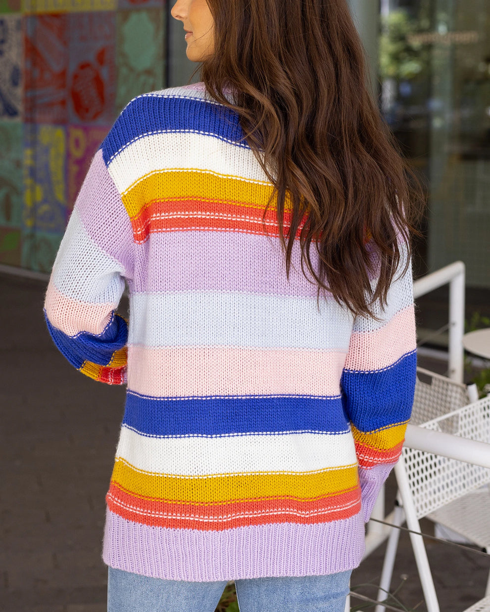 G&L Multi Color Block Cardigan