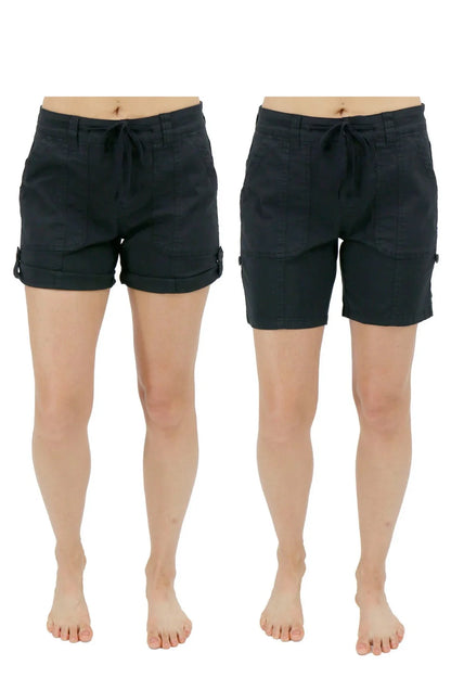 Grace & Lace BLACK Cargo Shorts