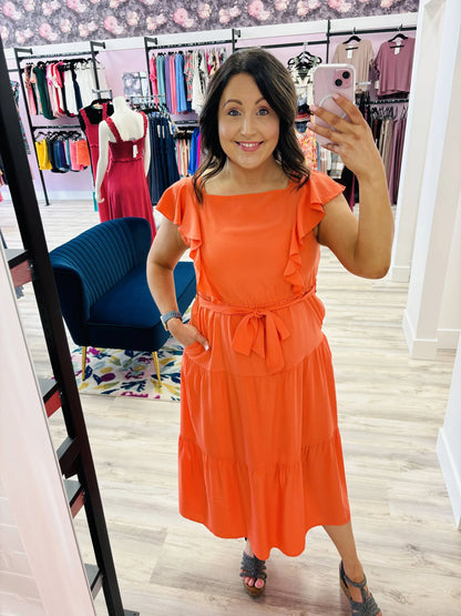 Grace & Lace PAPAYA Ruffle Summer Dress