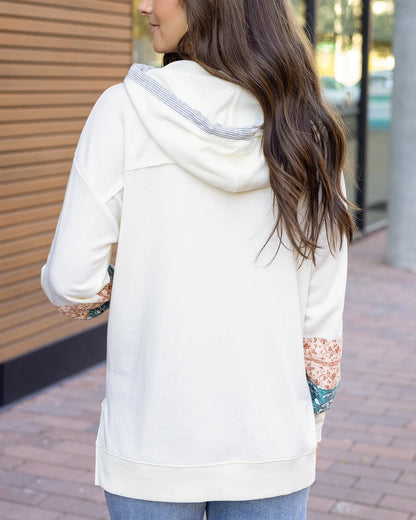 Patchwork Hoodie Ivory G&L