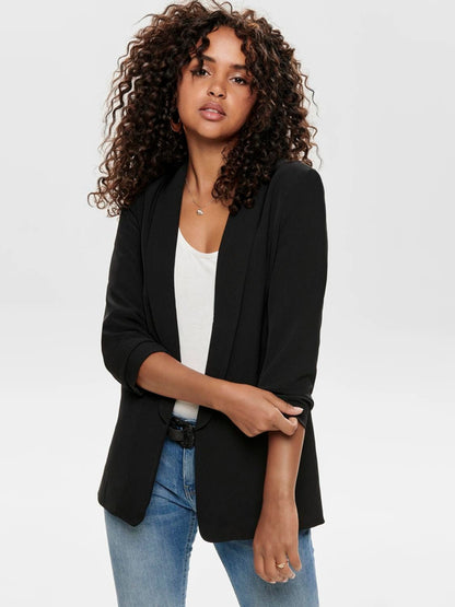 BLACK 3/4 SLEEVED BLAZER By ONLY