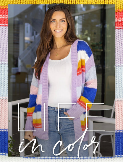 G&L Multi Color Block Cardigan