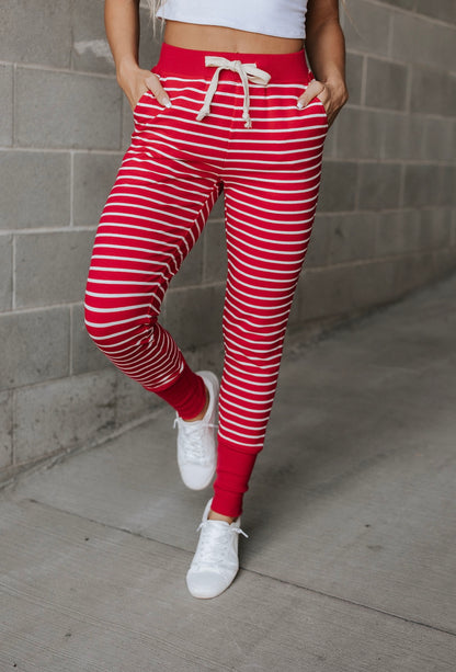 Ampersand Avenue PEPPERMINT STRIPE Joggers