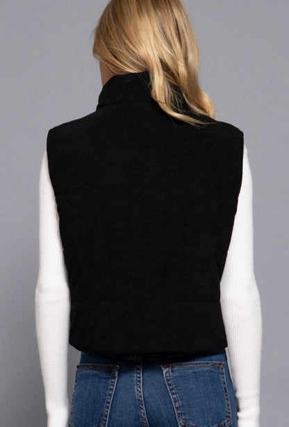 Black Cord Vest