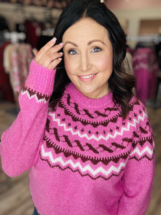 Candy Cane Lane Cozy Sweater By ONLY