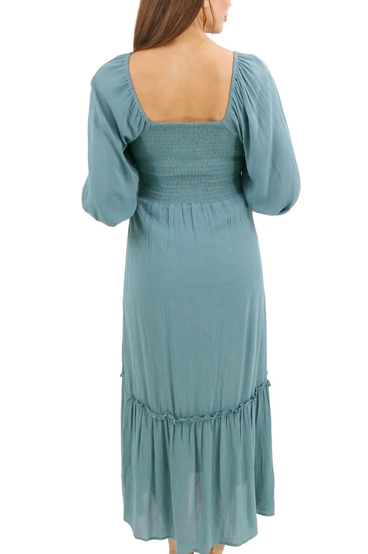 Grace & Lace Destination Maxi Dress-Mineral Blue