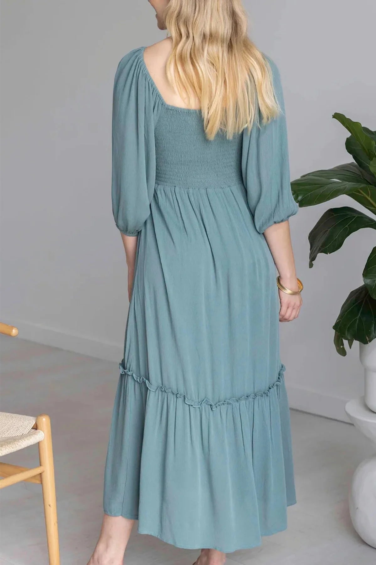 Grace & Lace Destination Maxi Dress-Mineral Blue