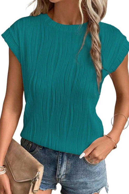 PEACOCK - Round Neck Loose Top