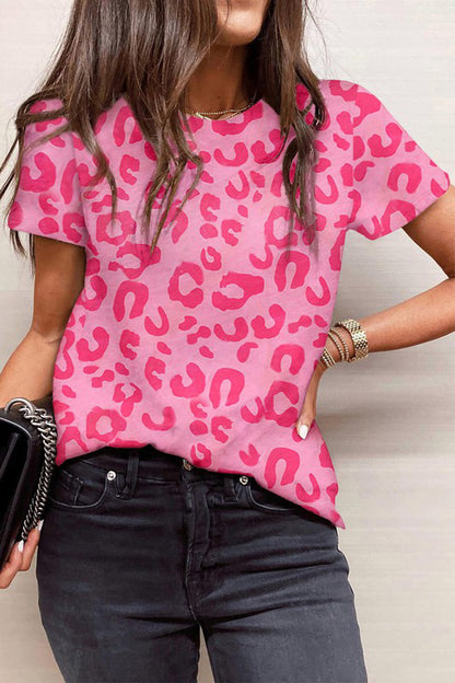 Pink Leopard Tee