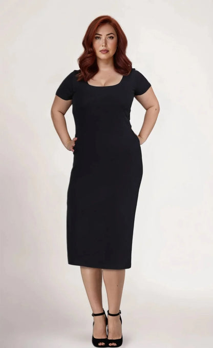 PINK MARTINI Black Paige Sweater Dress