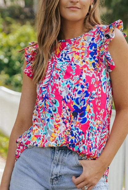 Vibrant Floral Tank Top