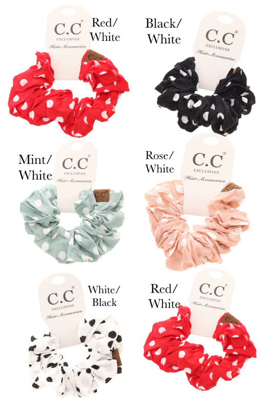 C.C. Polka Dot Scrunchie