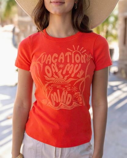 Grace & Lace Cotton Baby Tee - Vacation