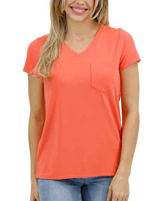 G&L APRICOT Perfect Pocket Tee