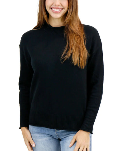 G&L Everyday Mock Neck Sweater in Black