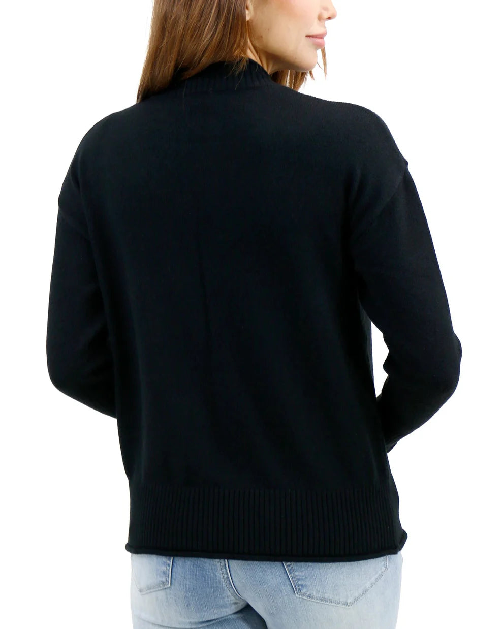 G&L Everyday Mock Neck Sweater in Black