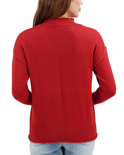 G&L Everyday Mock Neck Sweater Autumn Red