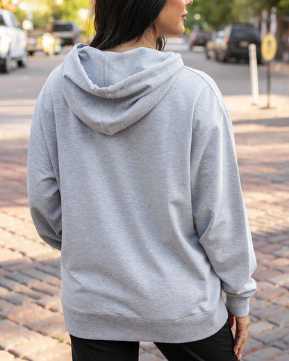 G&L Signature Soft Oversized Hoodie in Heathered Grey