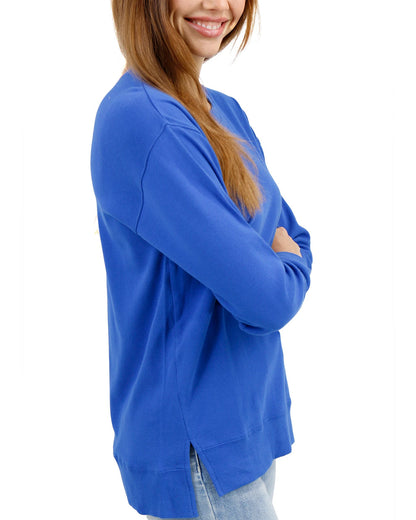 G&L Original Essentials Long Sleeve Tee in Cobalt