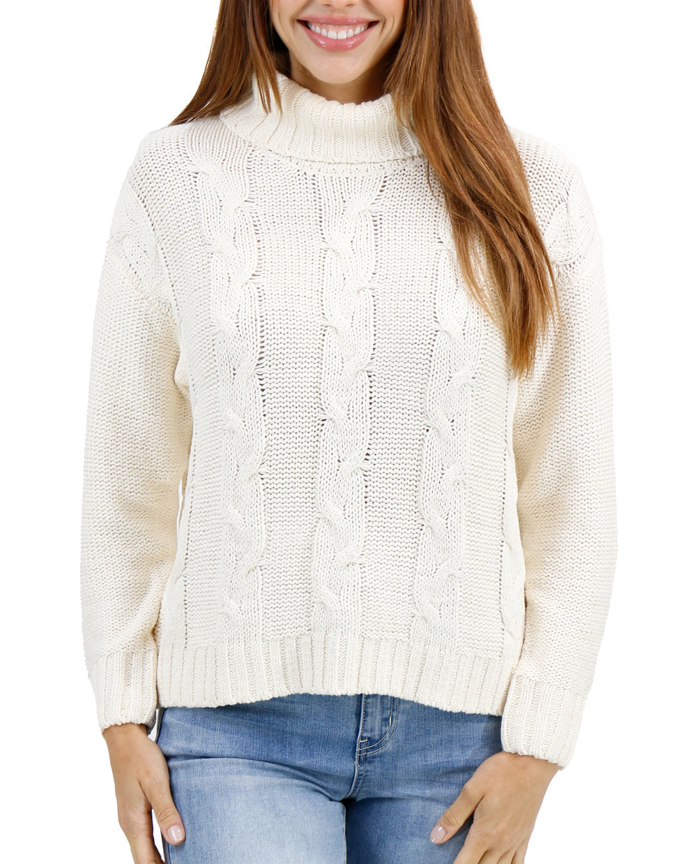 G&L Ivory Cable Knit Sweater