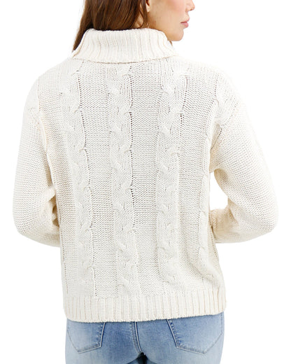 G&L Ivory Cable Knit Sweater