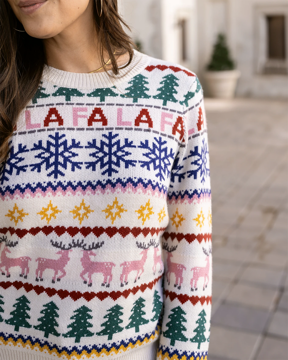 Fa La La Intarsia Sweater - Christmas - G&L