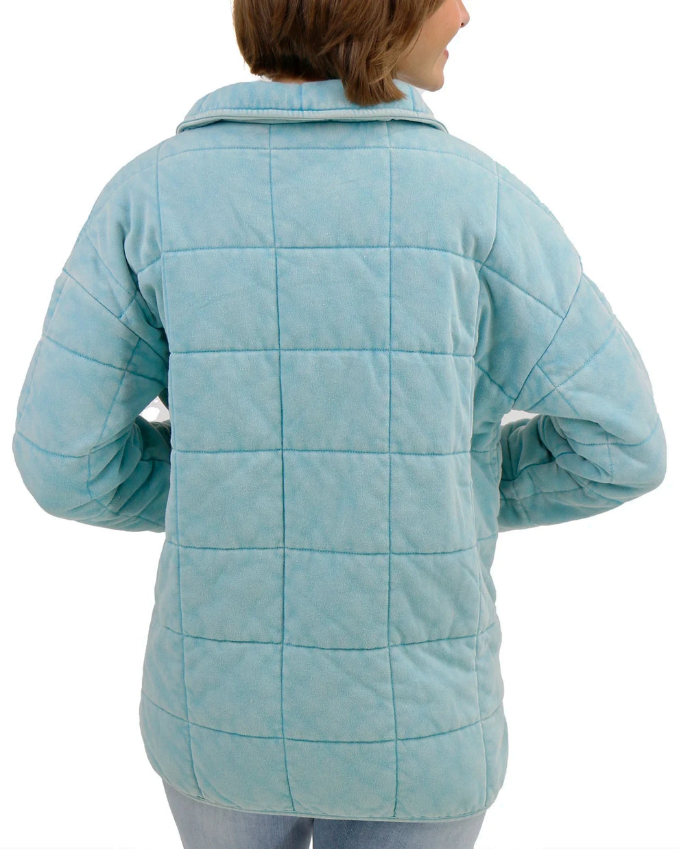 Mineral Washed
Quilted Jacket Icy
Blue- G&L