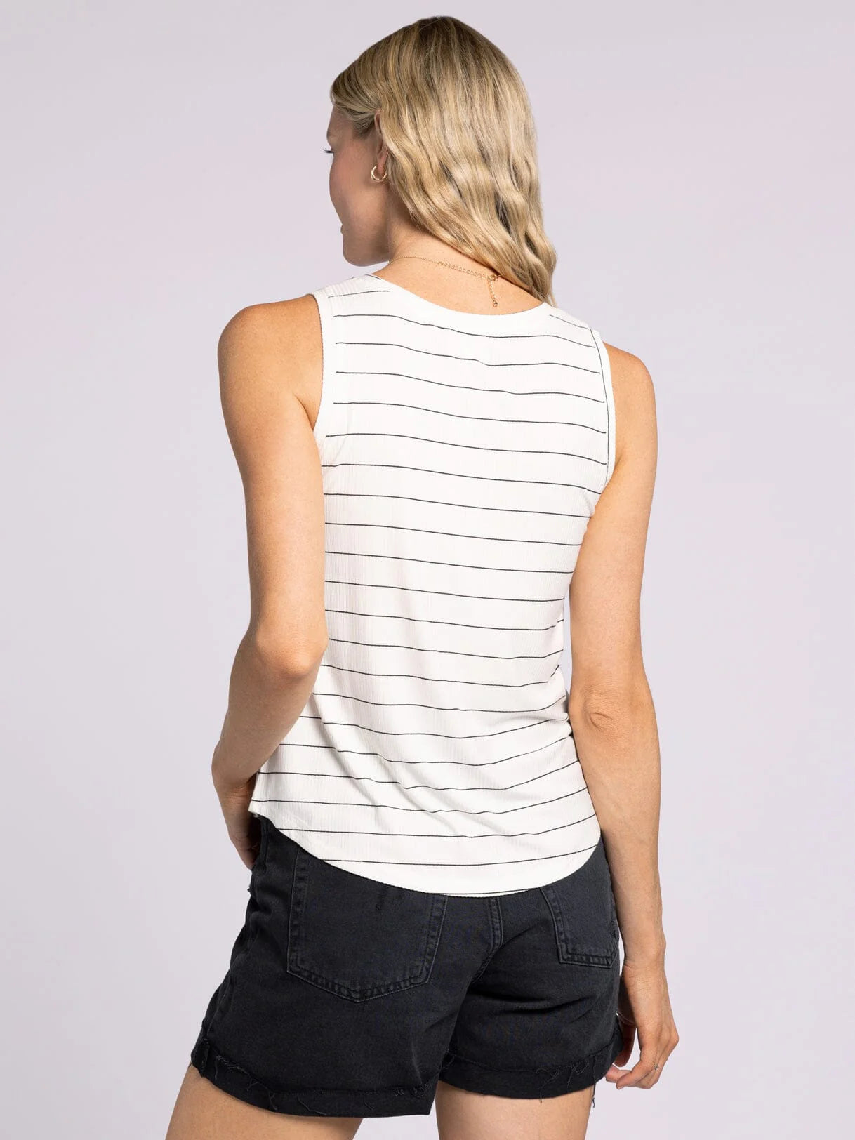 Euclid Tank Cream/Black Thread & Supply