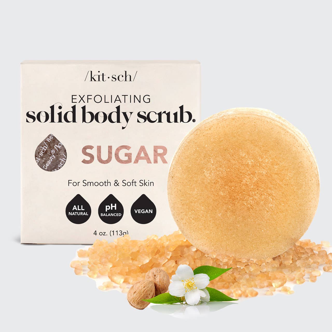 Sugar Exfoliating Body Scrub Bar-KITSCH