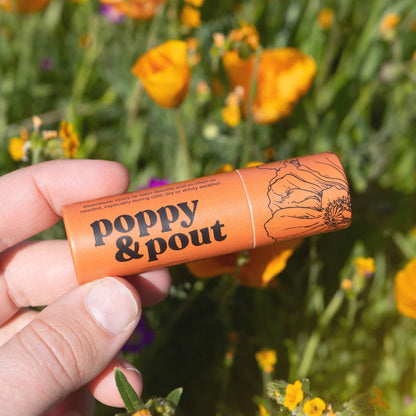 Lip Balm, Orange Blossom-Poppy & Pout