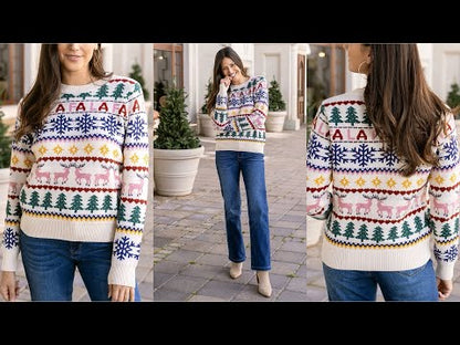 Fa La La Intarsia Sweater - Christmas - G&L