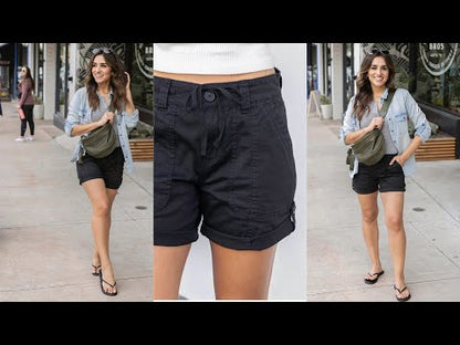 Grace & Lace BLACK Cargo Shorts