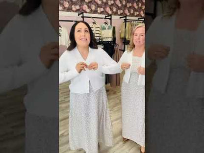 Janey-White Cardigan ORB