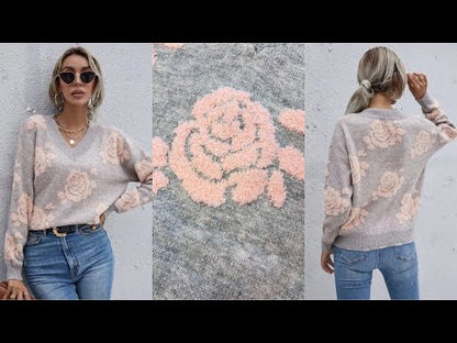 Rose Sweater-Grey