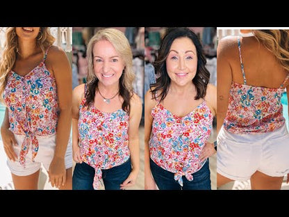 Floral Knot Tank Top